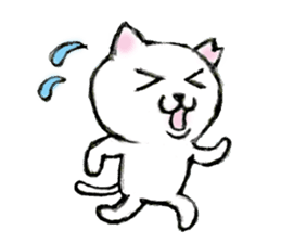 Shiro chan of Stray cat sticker #3830264