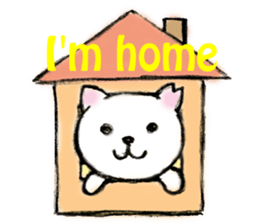 Shiro chan of Stray cat sticker #3830265