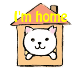 Shiro chan of Stray cat sticker #3830265