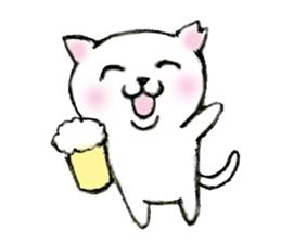 Shiro chan of Stray cat sticker #3830266