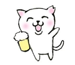 Shiro chan of Stray cat sticker #3830266