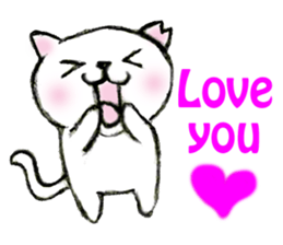 Shiro chan of Stray cat sticker #3830268