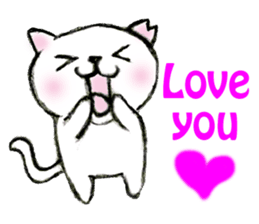 Shiro chan of Stray cat sticker #3830268