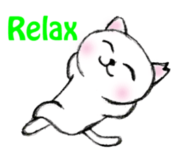 Shiro chan of Stray cat sticker #3830272