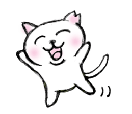 Shiro chan of Stray cat sticker #3830273