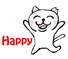 Shiro chan of Stray cat sticker #3830274