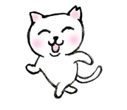 Shiro chan of Stray cat sticker #3830277