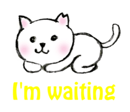 Shiro chan of Stray cat sticker #3830278