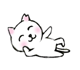 Shiro chan of Stray cat sticker #3830279