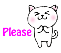 Shiro chan of Stray cat sticker #3830280