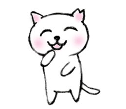 Shiro chan of Stray cat sticker #3830281