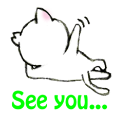 Shiro chan of Stray cat sticker #3830282