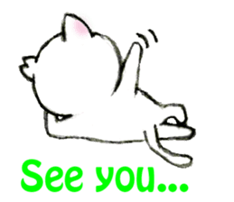 Shiro chan of Stray cat sticker #3830282