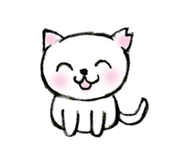 Shiro chan of Stray cat sticker #3830283