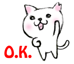 Shiro chan of Stray cat sticker #3830284