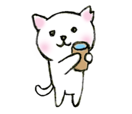 Shiro chan of Stray cat sticker #3830285