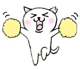 Shiro chan of Stray cat sticker #3830286