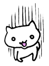 Free  white cat sticker #3830698