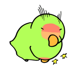Kozakura-san a Peach-faced Lovebird sticker #3831093