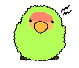 Kozakura-san a Peach-faced Lovebird sticker #3831097