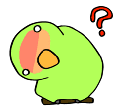 Kozakura-san a Peach-faced Lovebird sticker #3831099