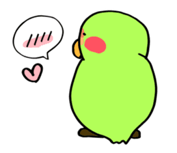 Kozakura-san a Peach-faced Lovebird sticker #3831109