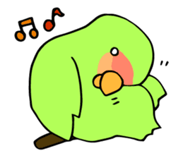 Kozakura-san a Peach-faced Lovebird sticker #3831121