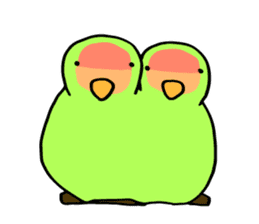 Kozakura-san a Peach-faced Lovebird sticker #3831125
