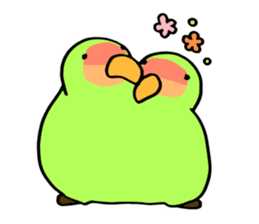 Kozakura-san a Peach-faced Lovebird sticker #3831126