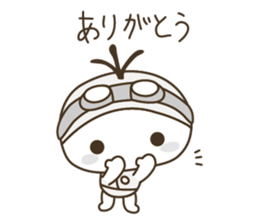 YURUMOCHI KINDERGARTEN Kid( white ) sticker #3831171