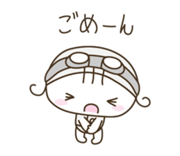 YURUMOCHI KINDERGARTEN Kid( white ) sticker #3831189