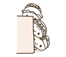 YURUMOCHI KINDERGARTEN Kid( white ) sticker #3831204