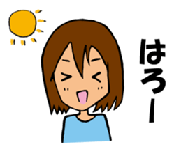 A girl closing eyes all the time sticker #3832247