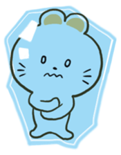 Pose of cute bear sticker #3832413