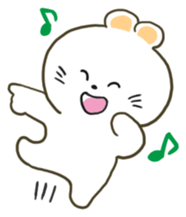 Pose of cute bear sticker #3832414
