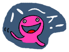 Stylish alien sticker #3832933