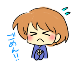 Marshmallow boy. sticker #3833348