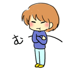 Marshmallow boy. sticker #3833369