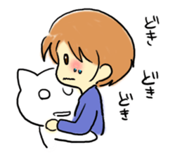 Marshmallow boy. sticker #3833372