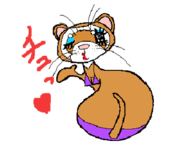 Ferret Maychan remake version sticker #3833473