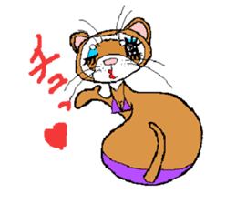 Ferret Maychan remake version sticker #3833473