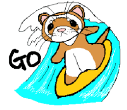 Ferret Maychan remake version sticker #3833485