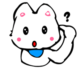 TomoQ's Kawaii White Cat sticker #3833948