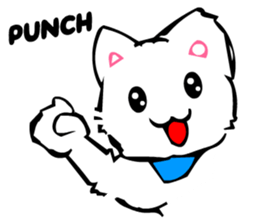 TomoQ's Kawaii White Cat sticker #3833952