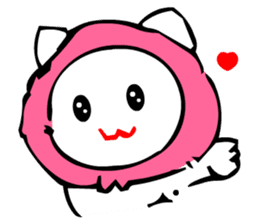TomoQ's Kawaii White Cat sticker #3833971