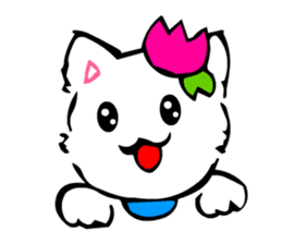 TomoQ's Kawaii White Cat sticker #3833973