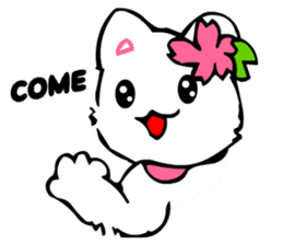 TomoQ's Kawaii White Cat sticker #3833974