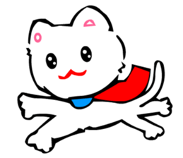 TomoQ's Kawaii White Cat sticker #3833980