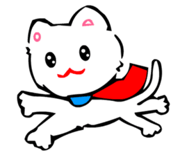 TomoQ's Kawaii White Cat sticker #3833980