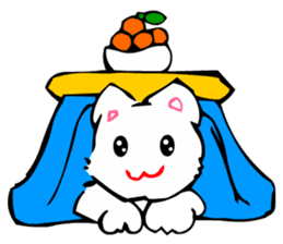TomoQ's Kawaii White Cat sticker #3833982